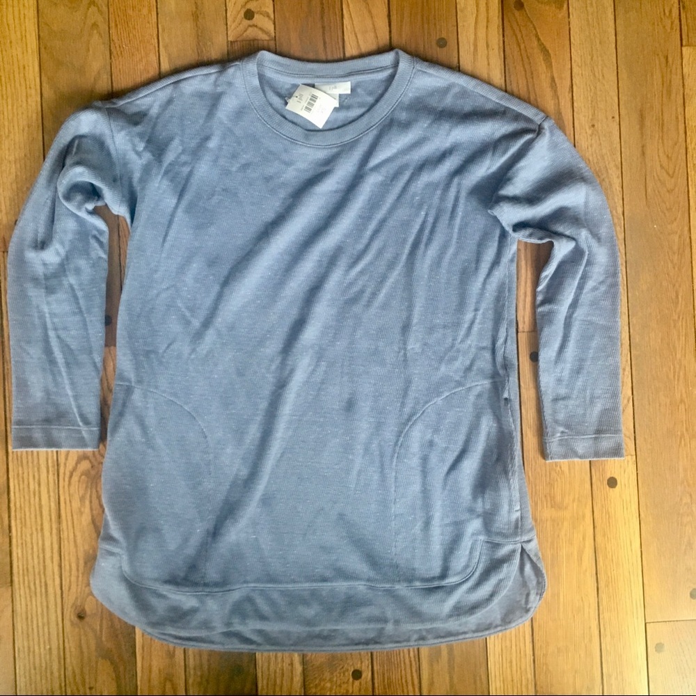 J.Jill blue/gray casual sweater tunic top, XS, NWT